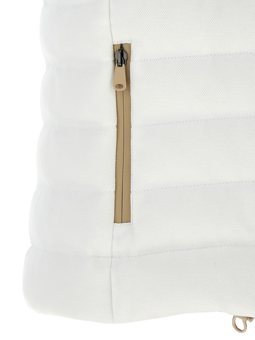 Logo-appliqué gilet - White