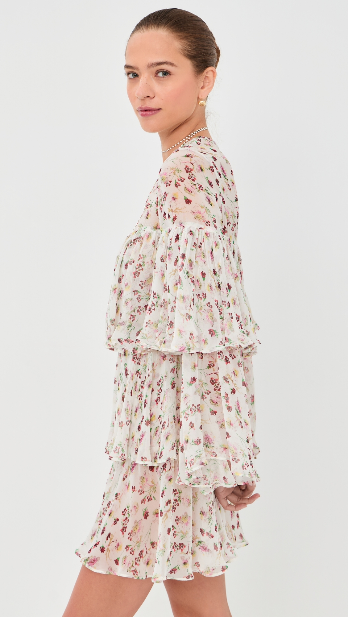 Vienna Wild Garden Dress White