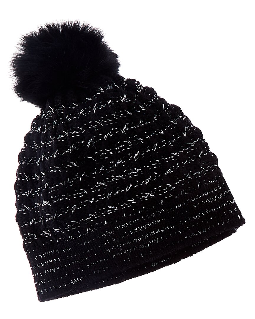Cashmere Lurex Textured Wool & Cashmere-Blend Hat