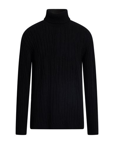 Man Turtleneck Black Size L Virgin Wool