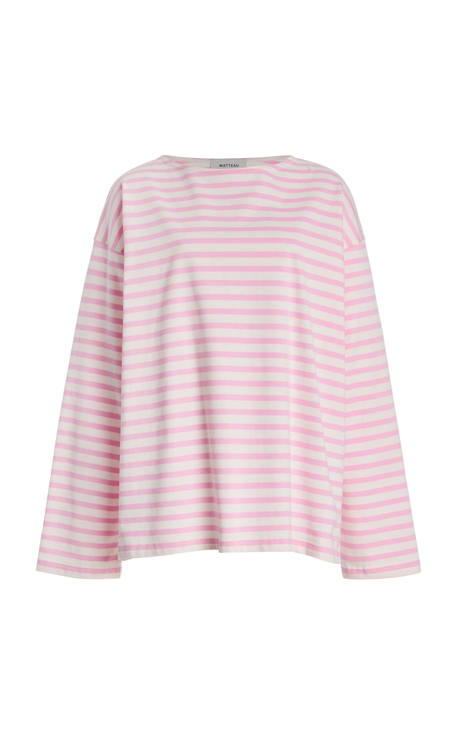 Exclusive Oversized Breton-Striped Cotton T-Shirt