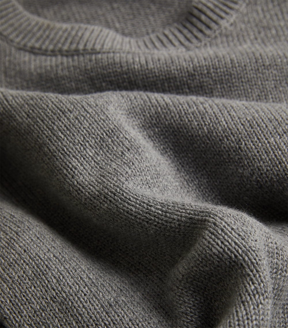 띠어리 Cotton-Cashmere Shrunken Sweater