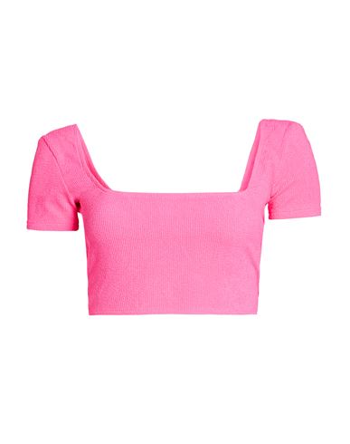 Woman Top Fuchsia Size S Polyester, Polyamide, Elastane