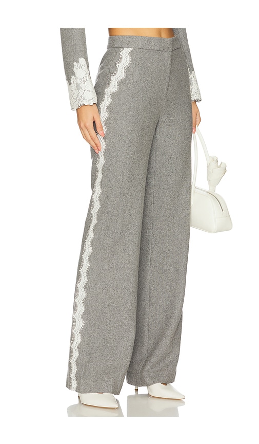 LoveShackFancy Oriaith Pant in Grey. - 8 also , 10, 12, 2