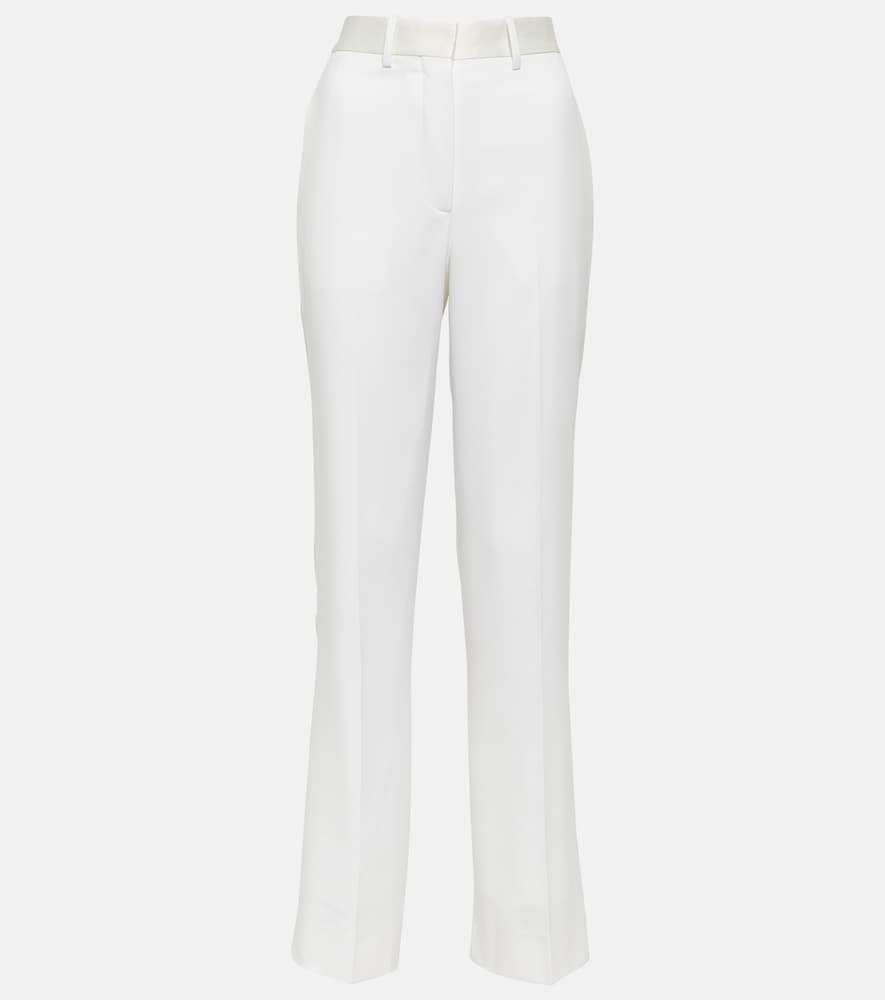 High-rise straight pants