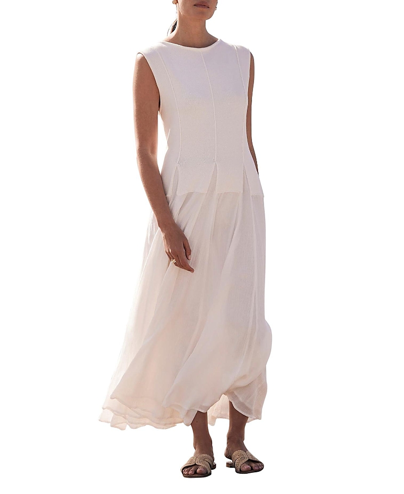 Women's Cotton Drop Waist Maxi Dress