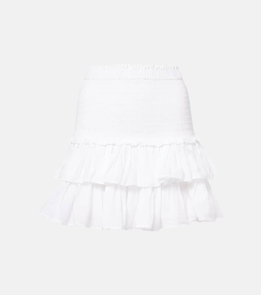 Naomi cotton-blend miniskirt