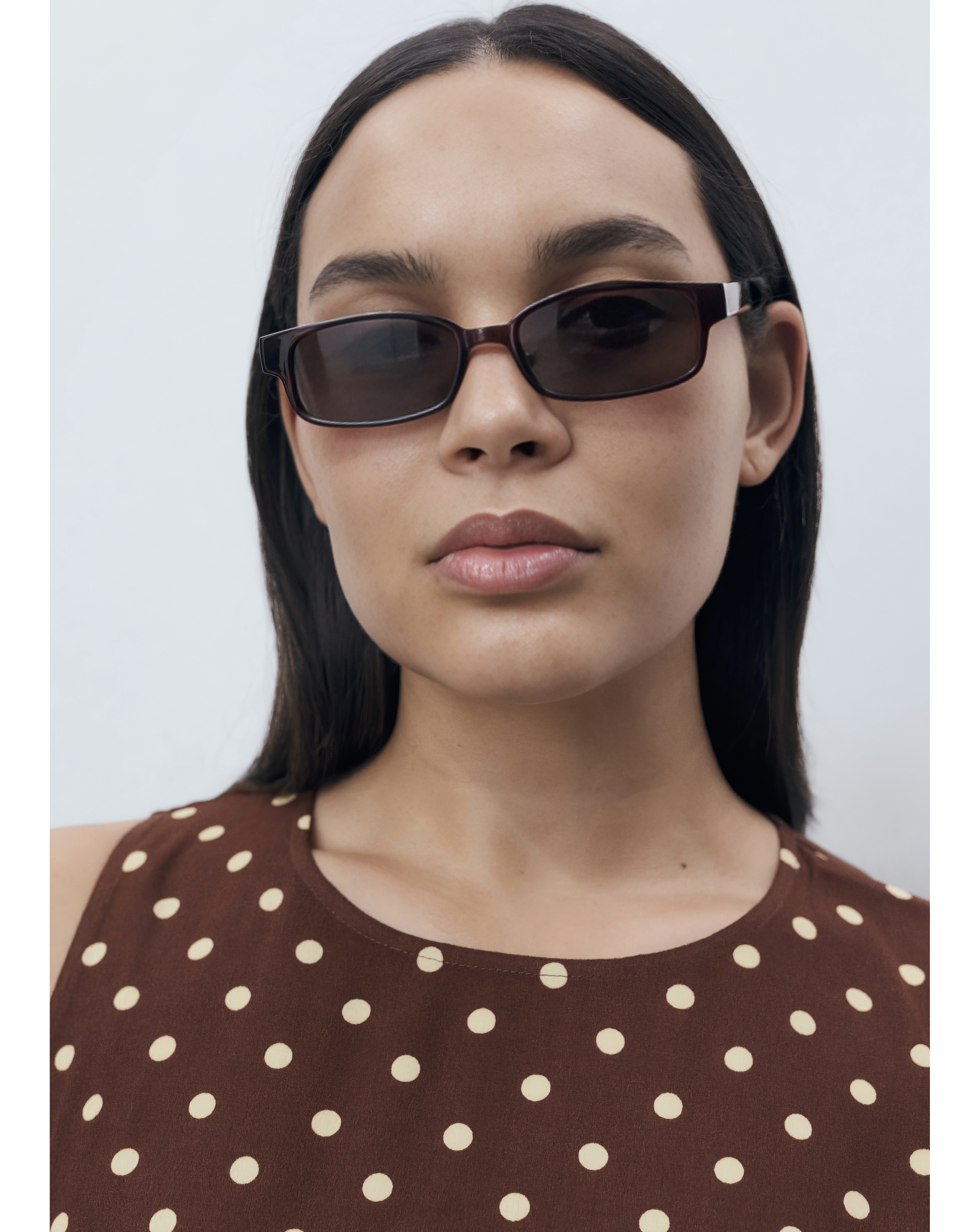 MANGO POLKA DOT MIDI DRE