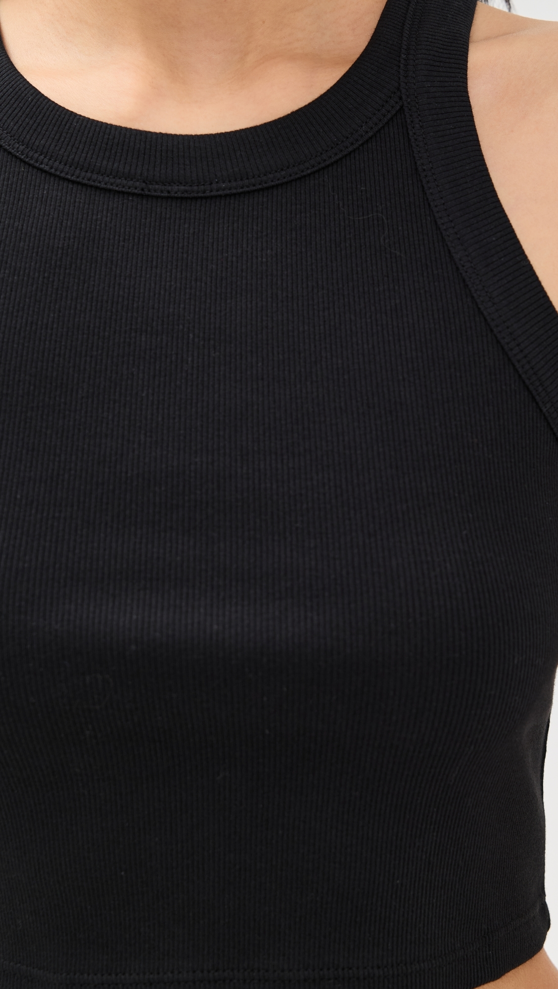 Tasha Cropped Tank Black