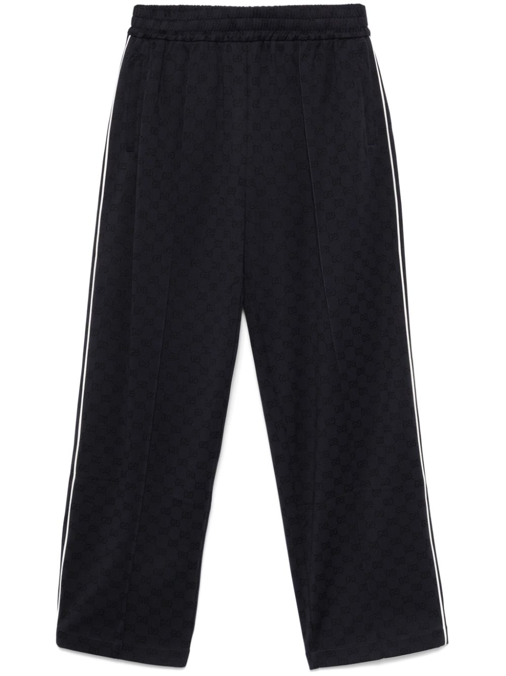 Logo-print tack pants - Blue
