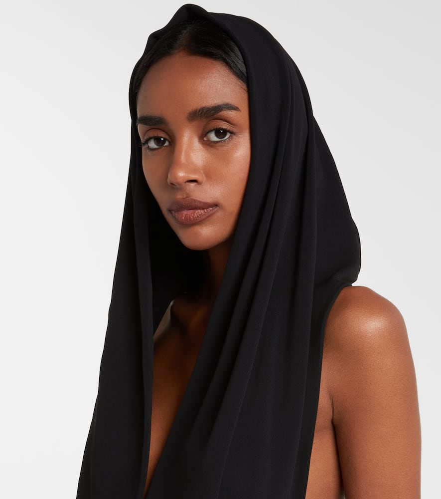 Hooded jersey bodysuit