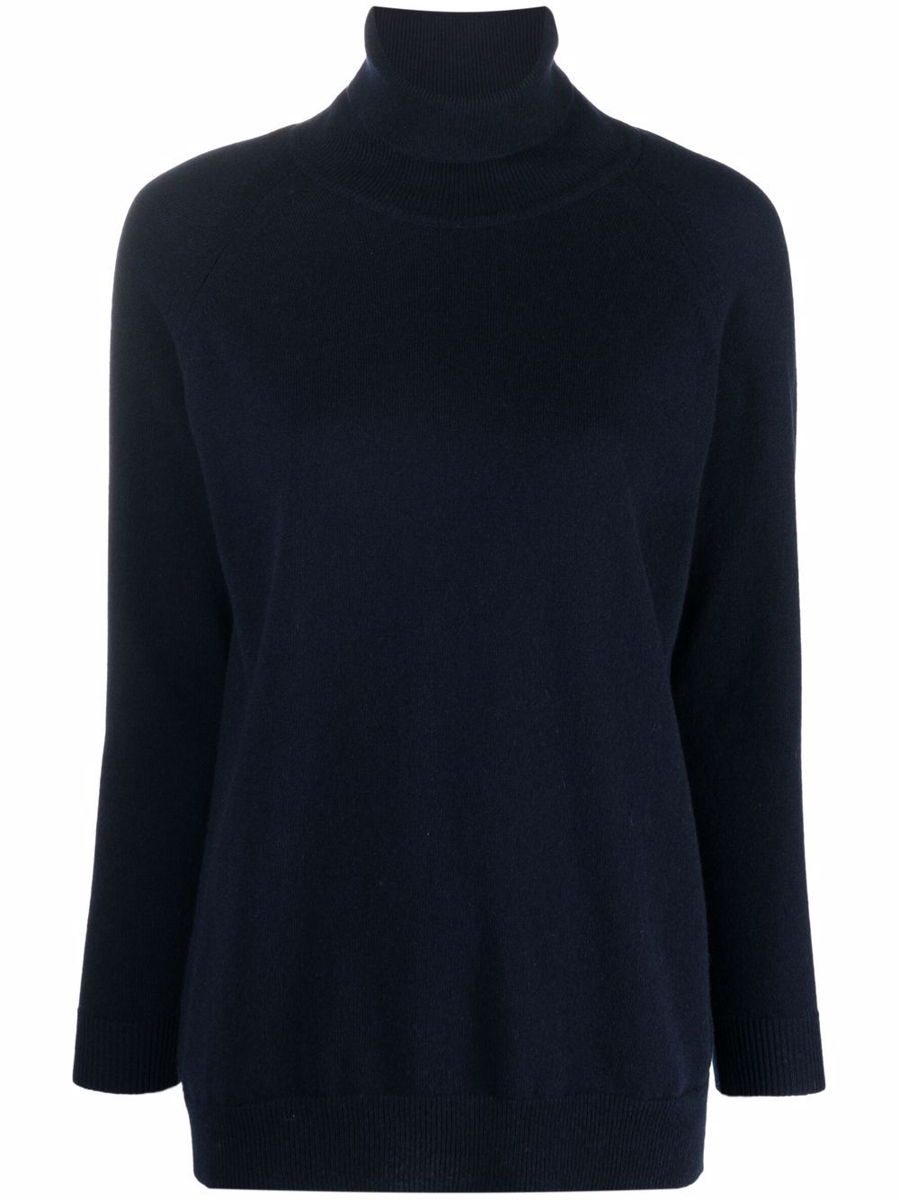 Roll neck cashmere jumper - Blue