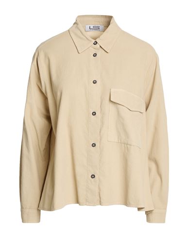 Woman Shirt Beige Size S Cotton