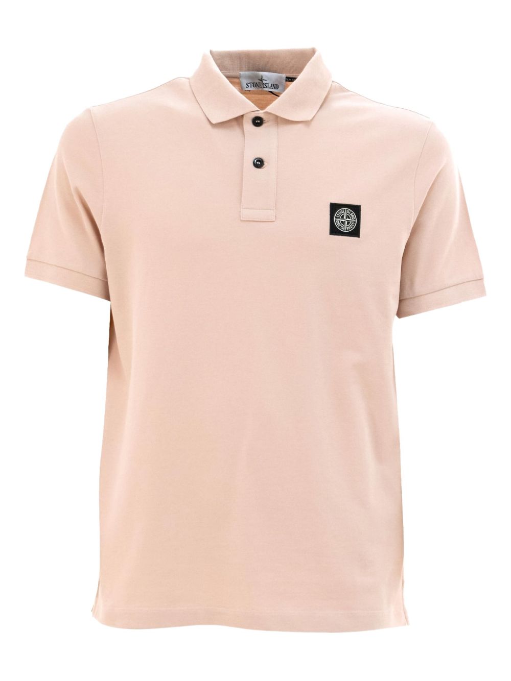 Logo-patch polo shirt - Pink