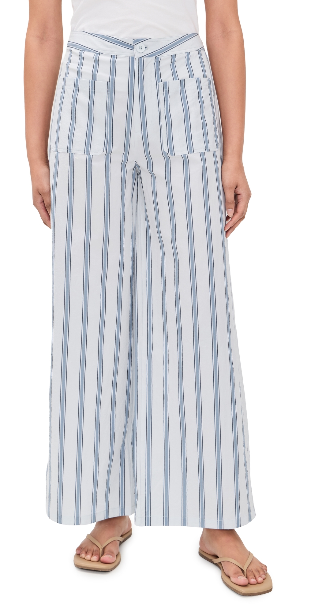 Retro Stripes Pants Ice Blue