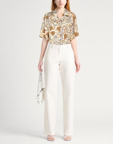 Woman Shirt Cream Size 2 Silk