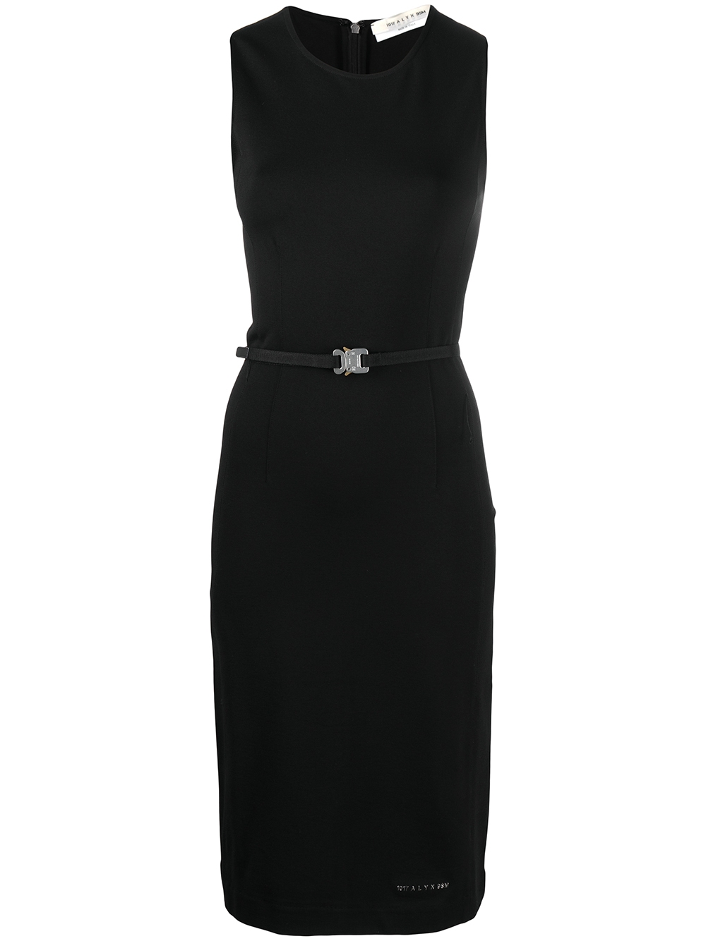 Belted midi dress - Black