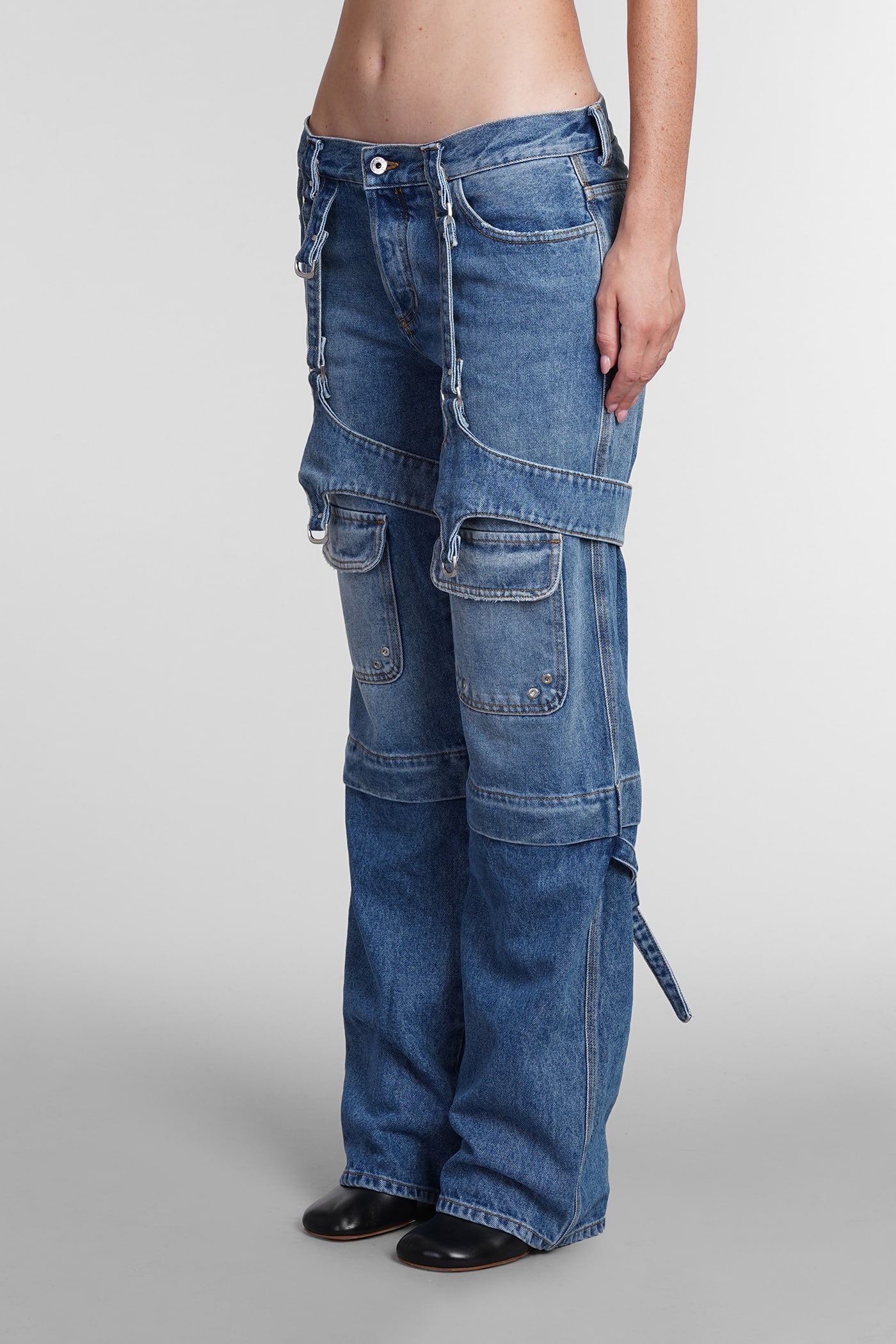 Pants In Blue Cotton