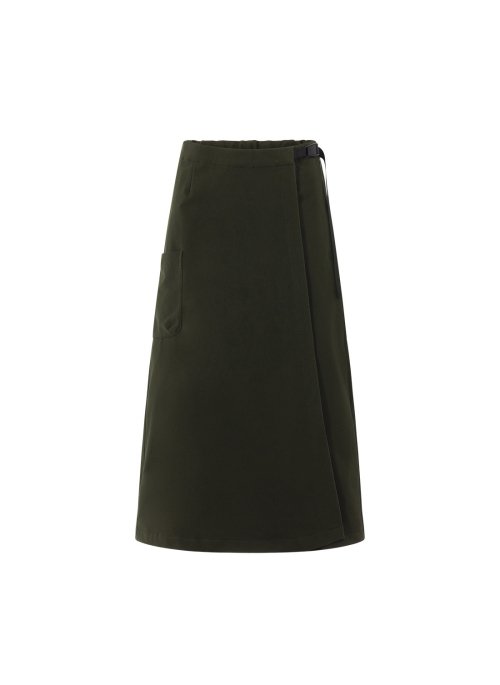 OG Alpha Wrap Skirt-Khaki