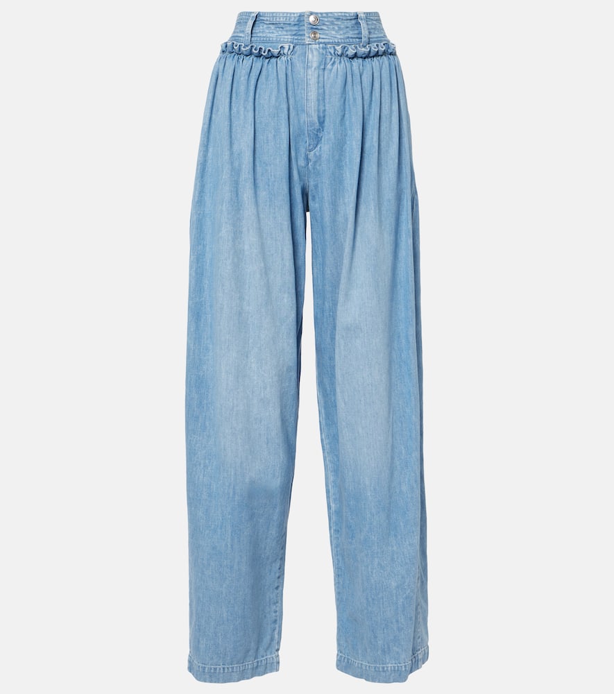 Inaya high-rise wide-leg jeans