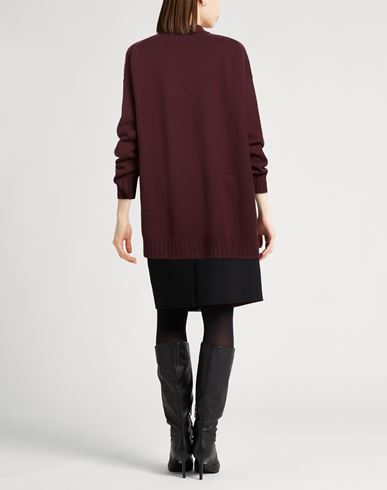 Woman Sweater Burgundy Size 2 Wool
