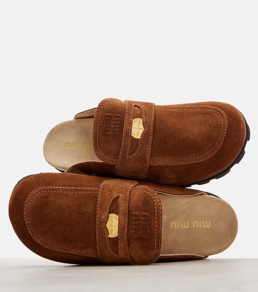 Oliva suede mules