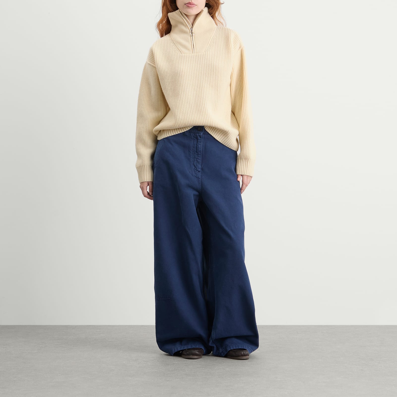 Women's Fly Deck Zip Jumper Off White