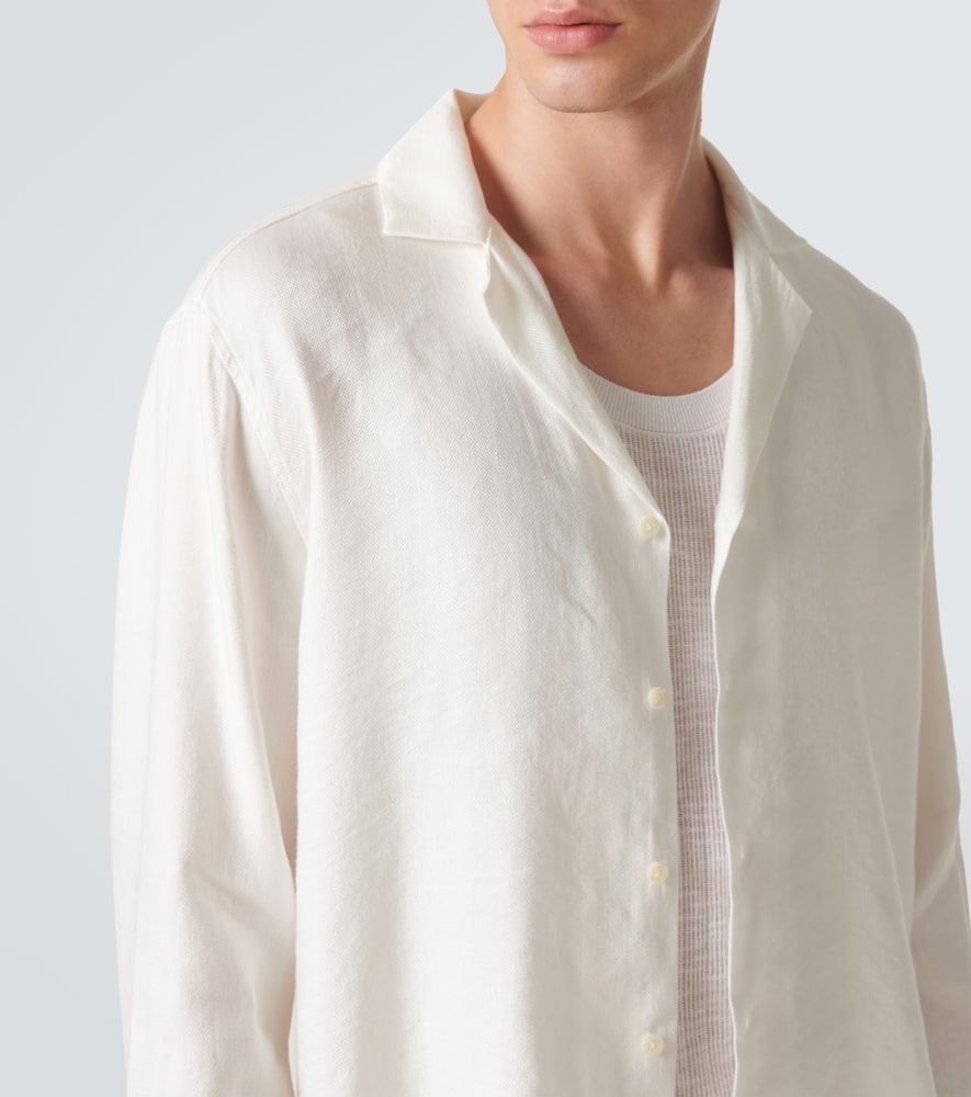 Safra linen-blend shirt