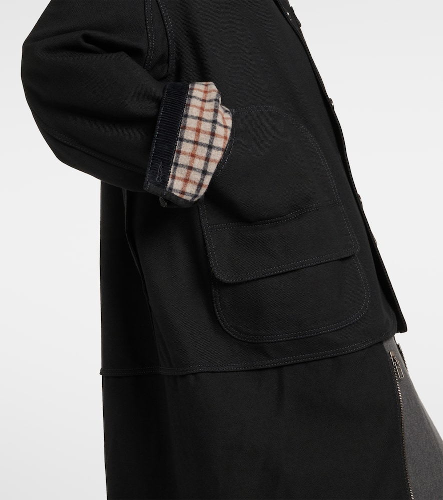 Cotton and wool coat