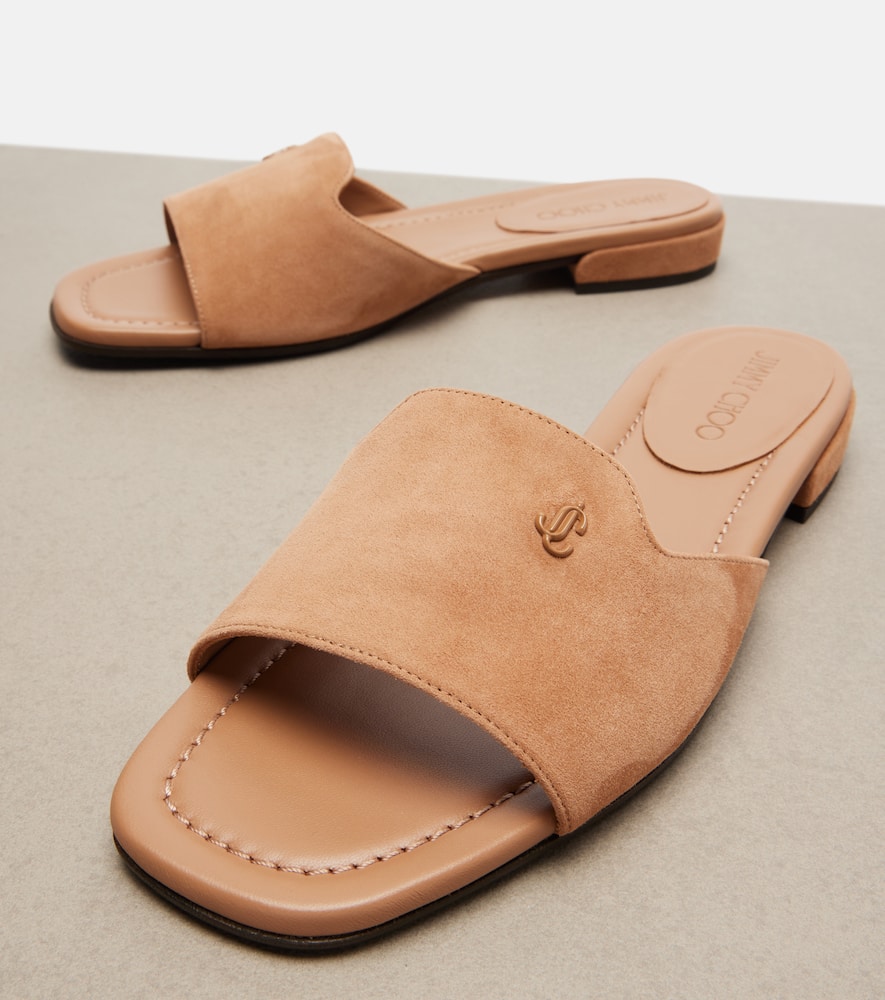 Dina suede slides