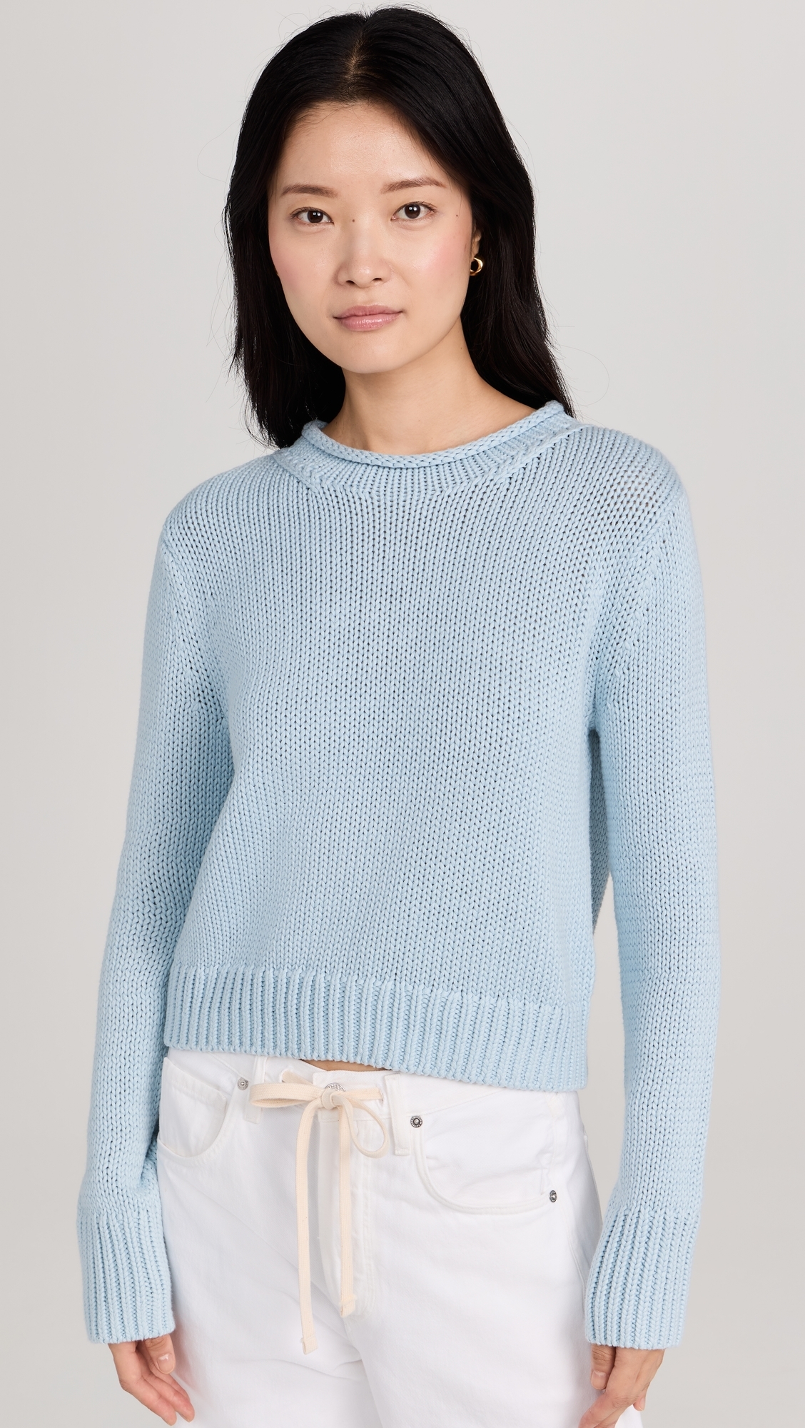 Solid Mini Marina Sweater Light Blue