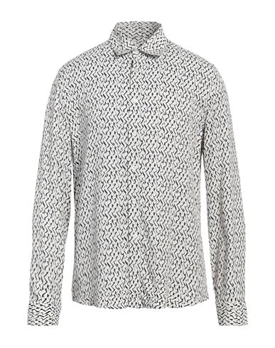 Man Shirt Ivory Size 40 Viscose