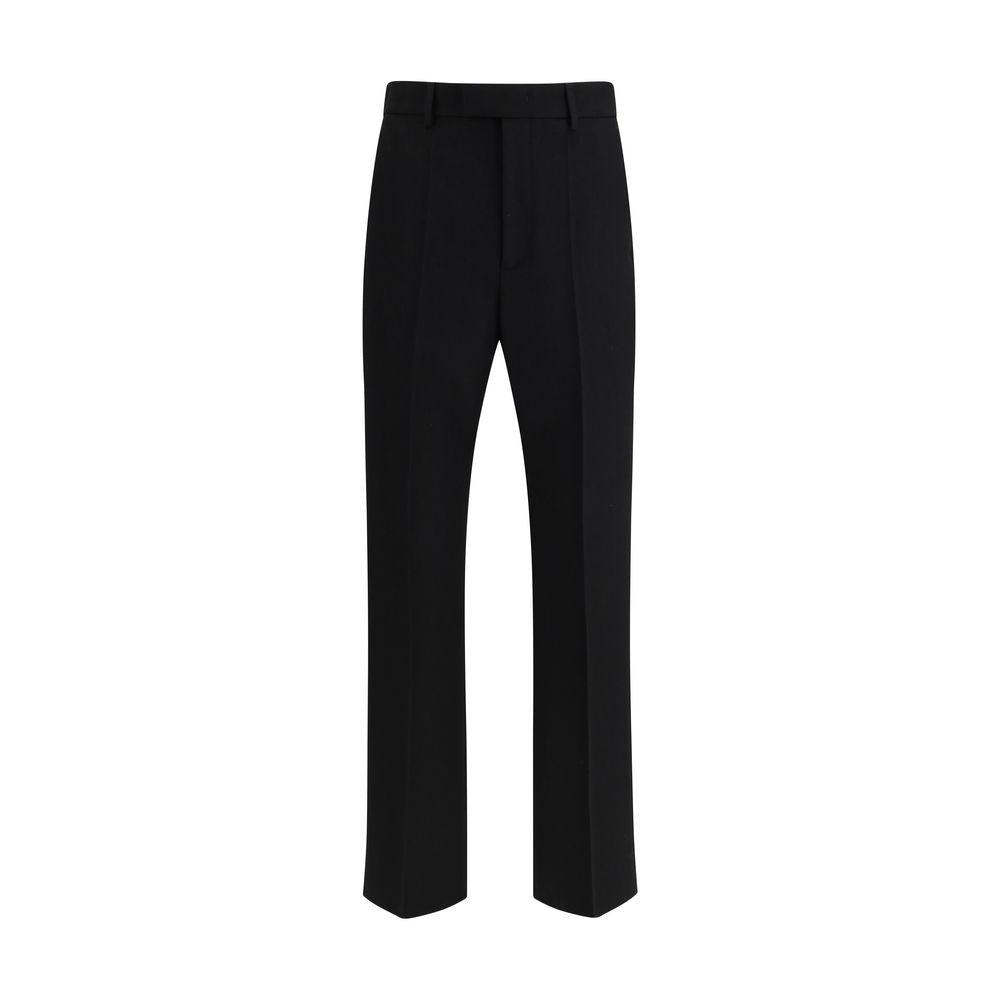 Virgin Wool Trousers — Black