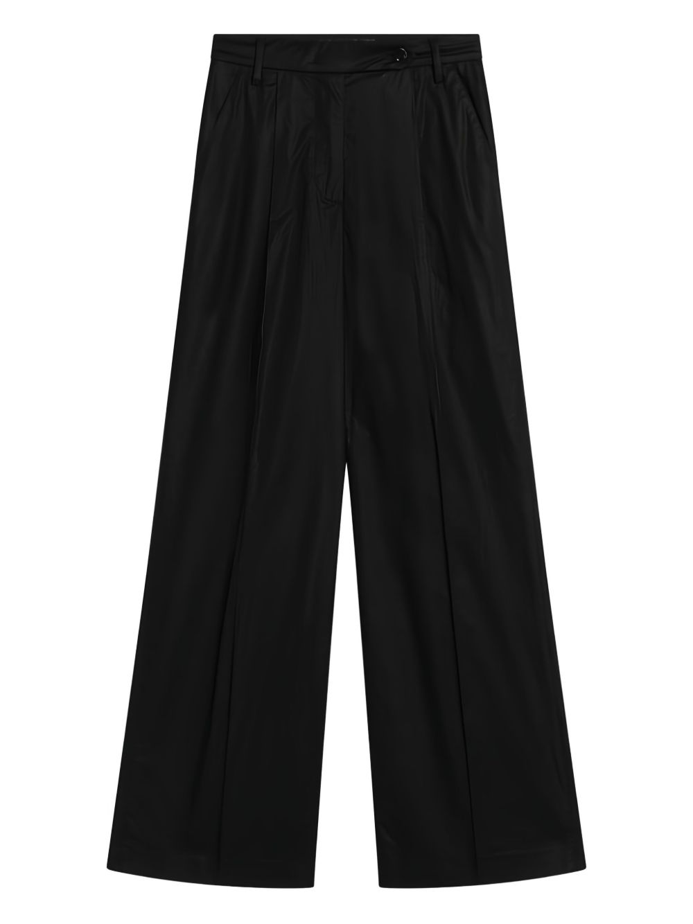 Pleat-detail trousers - Black