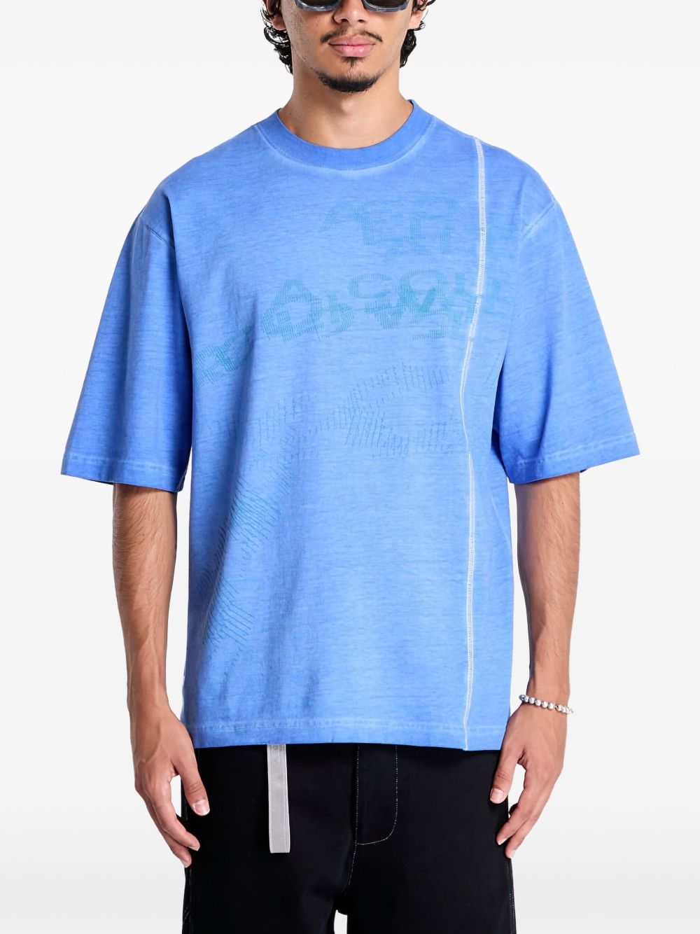 Annex graphic-print T-shirt - Blue