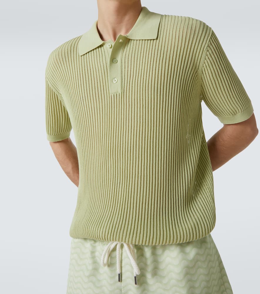 Vidal cotton-blend polo sweater
