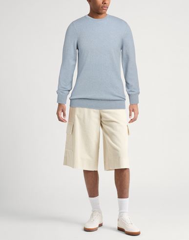 Man Sweater Light blue Size 46 Cashmere