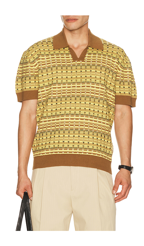 DrÃ´le De Monsieur Polo Maille Coogie in Yellow. S. Also in M, L, XL/1X, XXL/2X