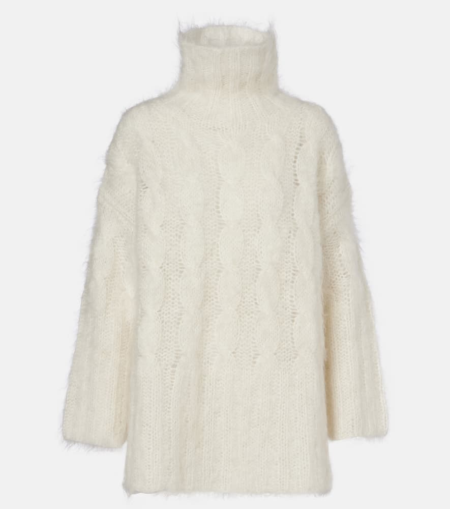 Fortin cable-knit mohair-blend sweater