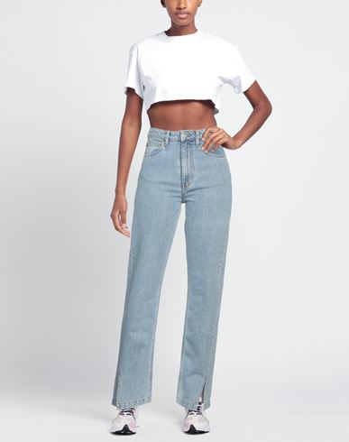 Les Coyotes De Paris Woman Jeans Blue Size 26 Cotton, Recycled cotton