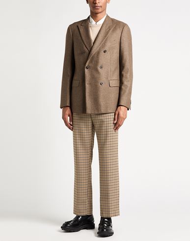 Man Blazer Brown Size 46 Virgin Wool