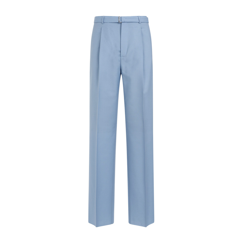 Light Blue Wide Leg Trouser
