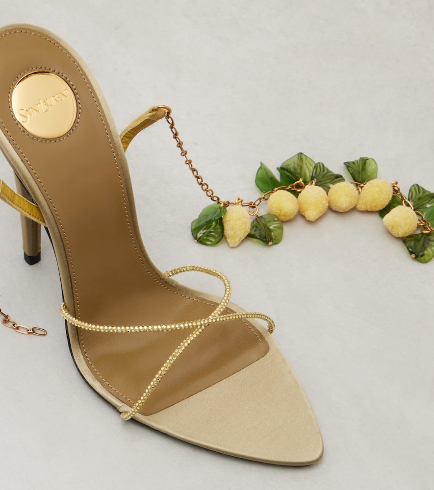 Mon Chéri 110 leather slingback sandals