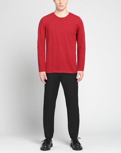 Man Sweater Red Size 40 Cotton