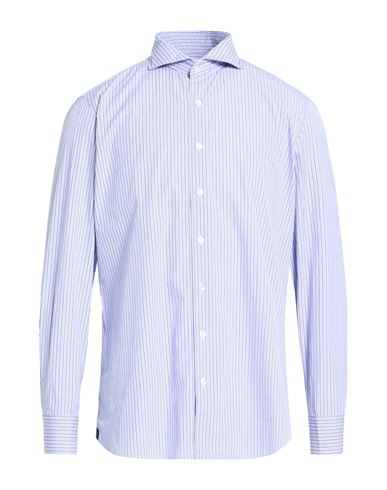 Man Shirt Light blue Size 15 Cotton