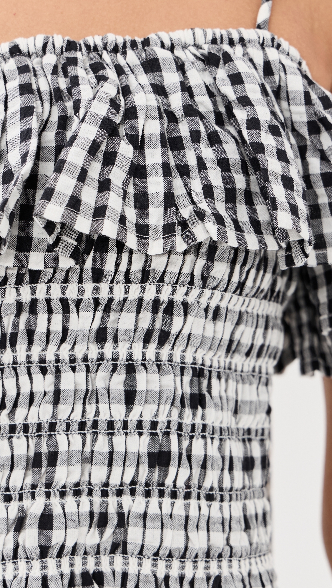 Clara Sideshow Check Top Multi Color