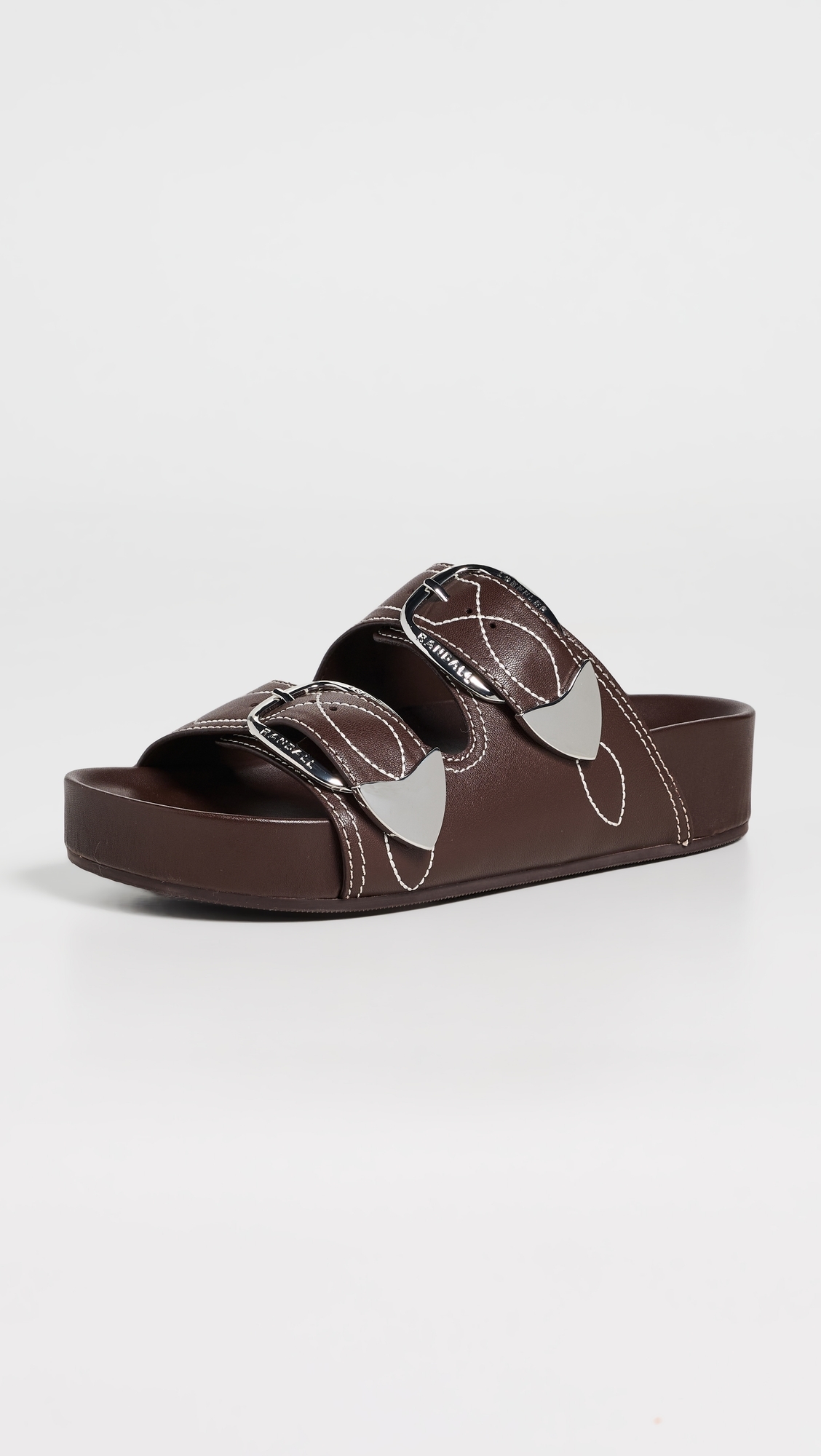 Nico Two Strap Sandals Espresso/Cream