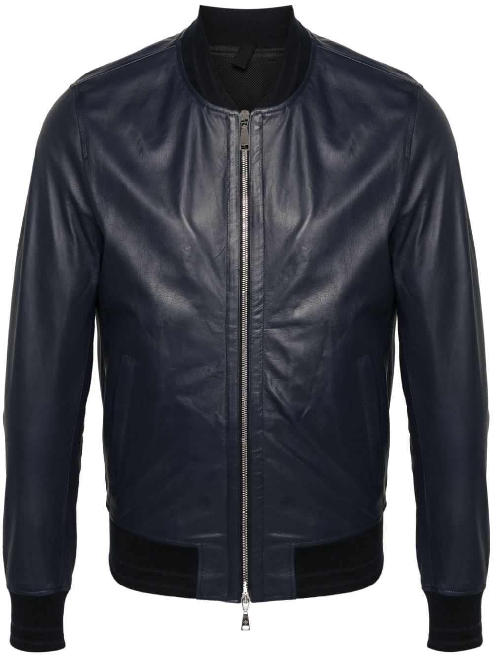 Justin leather jacket - Blue