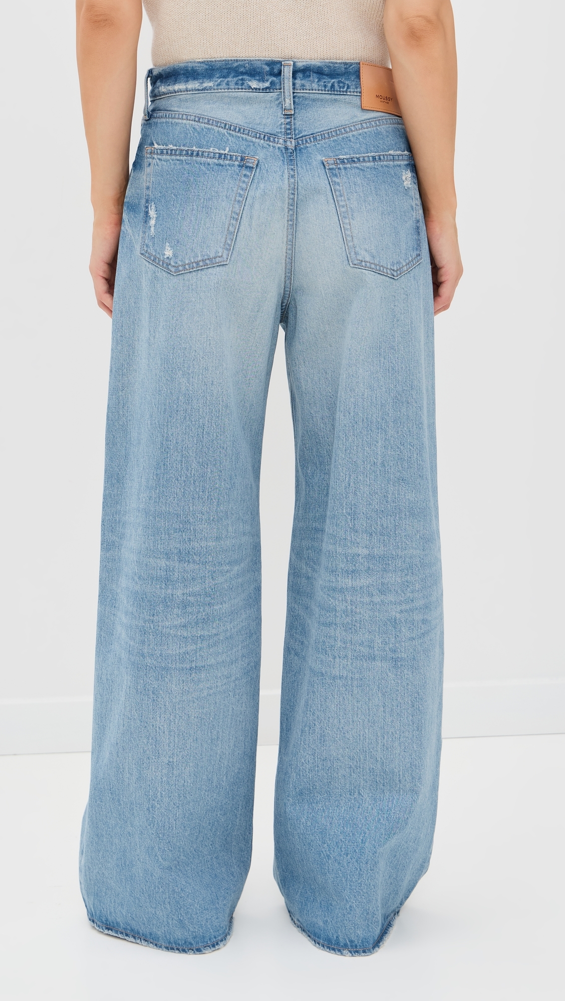 MOUSSY VINTAGE Mv Lowell Super Wide Pants Light Blue
