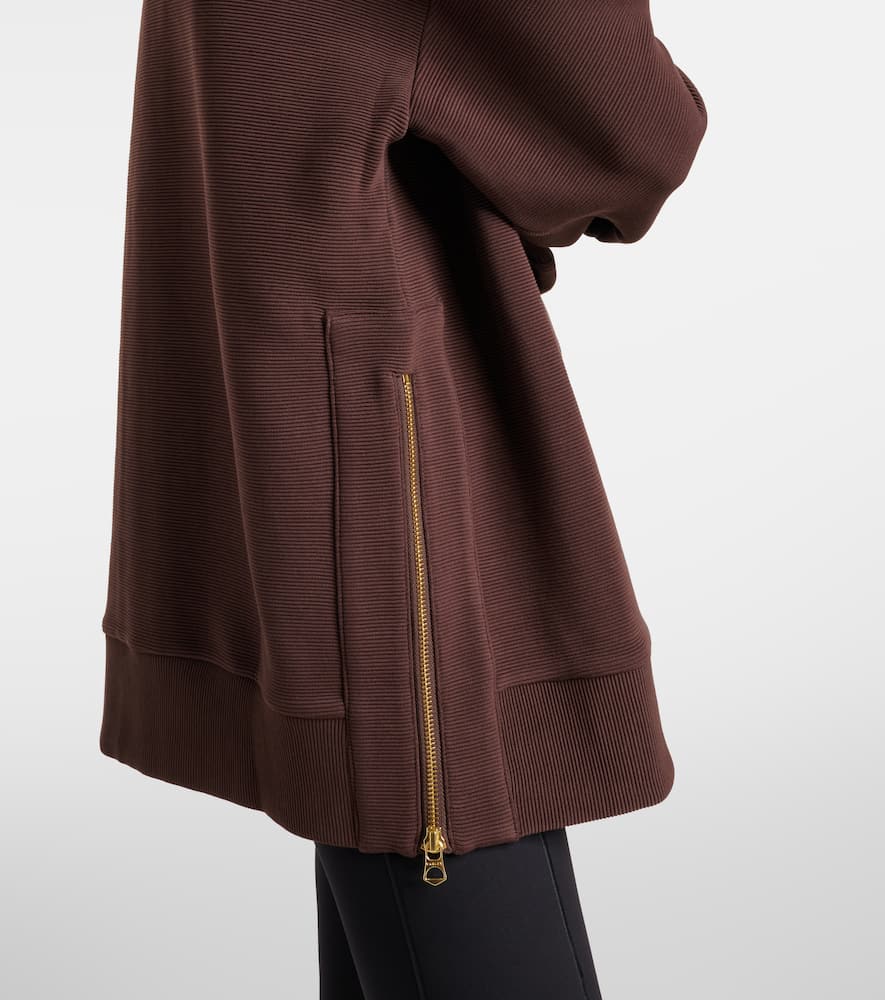 Mae cotton-blend ottoman sweatshirt